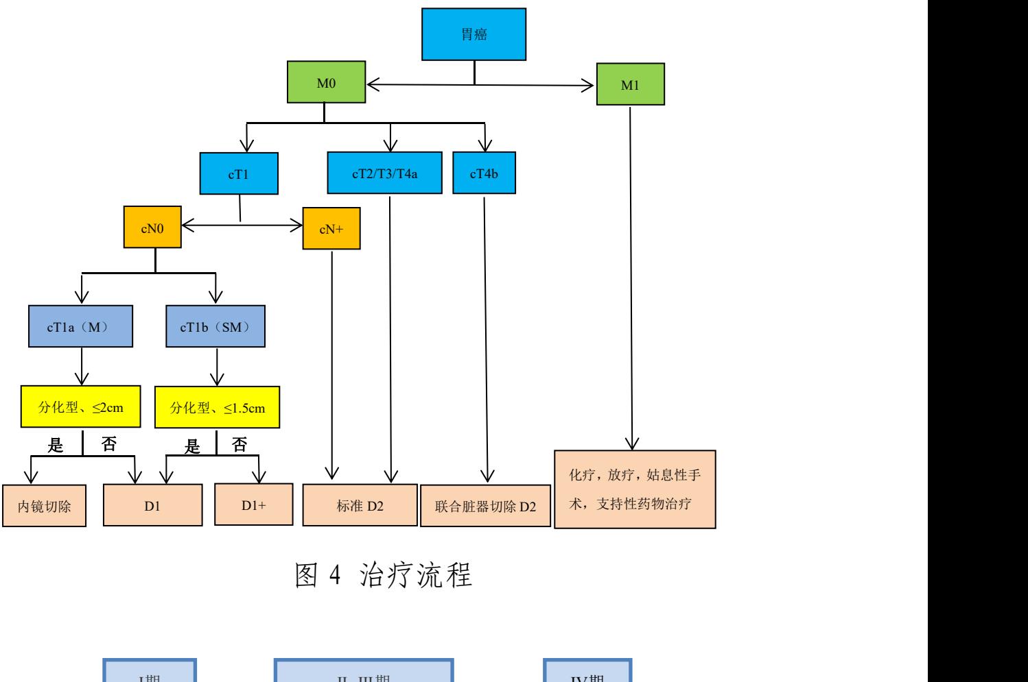 胃癌临床治疗路径图