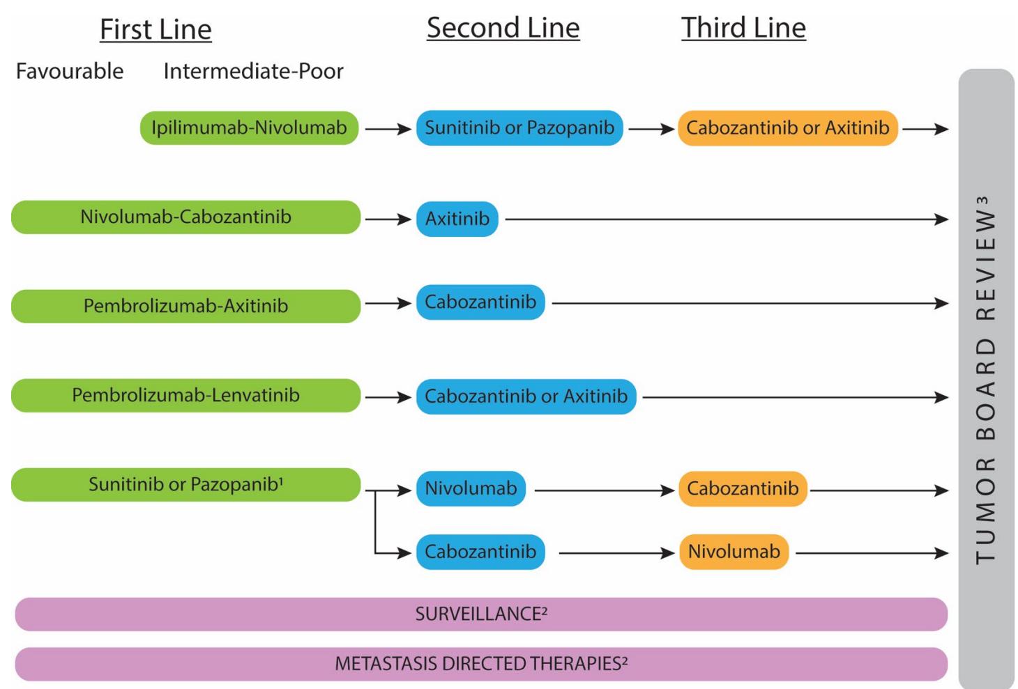 FLOWCHART/Treatment Algorithm for Metastatic Renal Cell Carcinoma