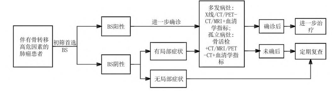 【肺癌骨转移临床诊治流程图】肺癌骨转移临床诊治流程图
