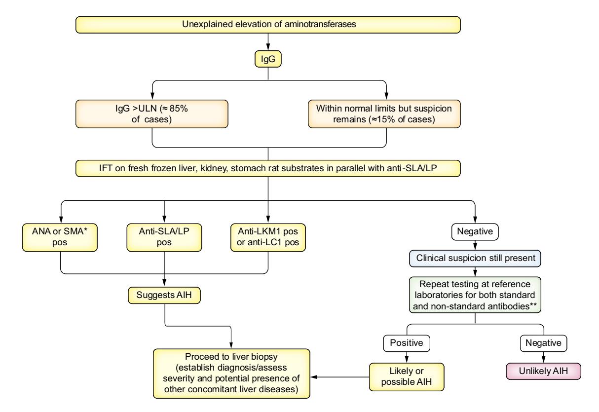 【EASL Clinical Practice Guidelines on the management of autoimmune hepatitis】Diagnostic algorithm for Autoimmune Hepatitis