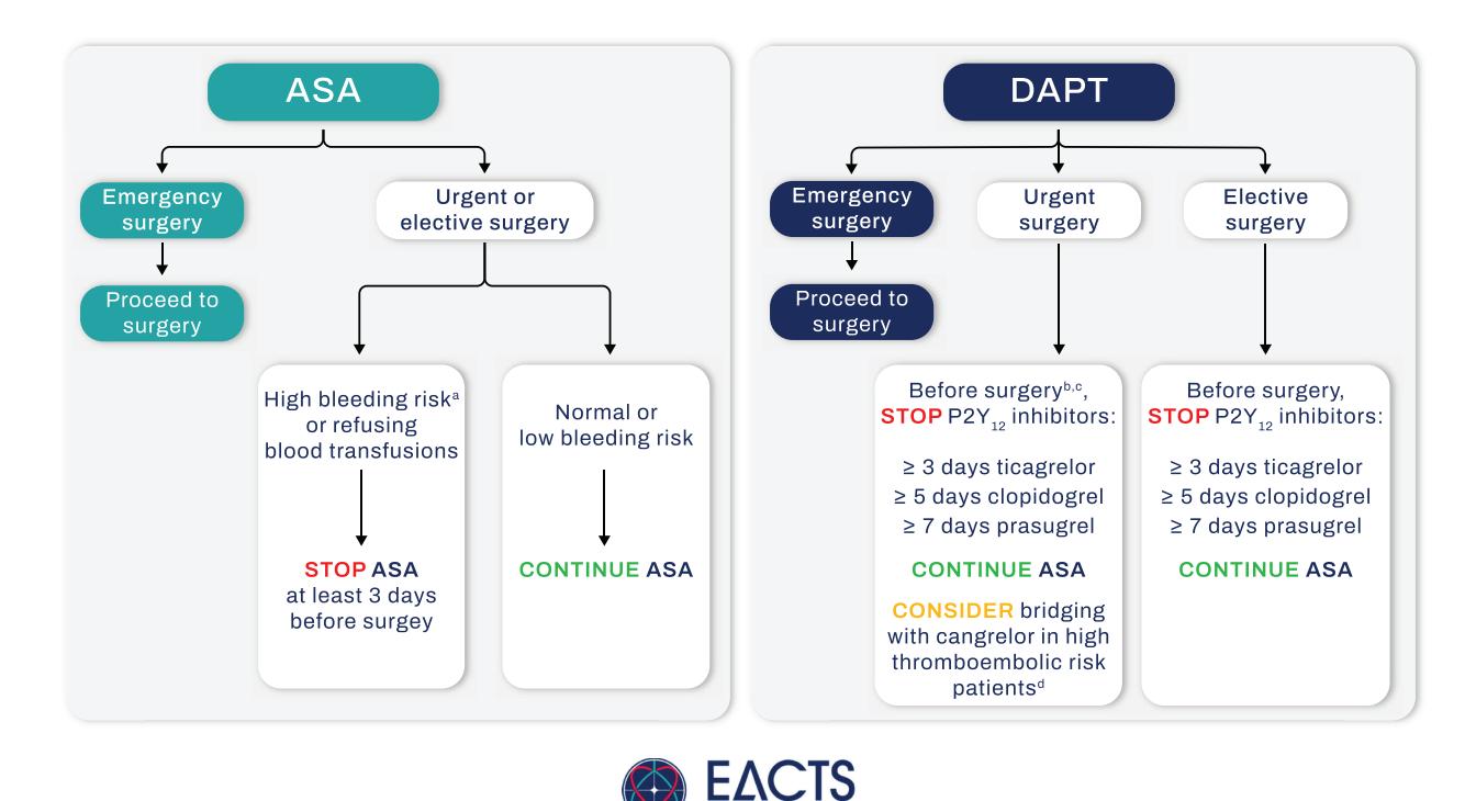 【Clinical Management Algorithm】Aspirin and DAPT Perioperative Management