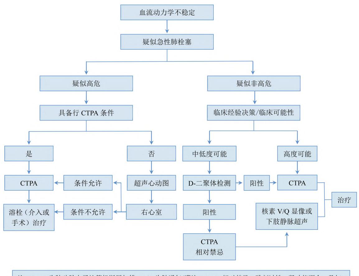 【《急性肺栓塞诊断和治疗指南2025》】急性肺栓塞诊治流程图