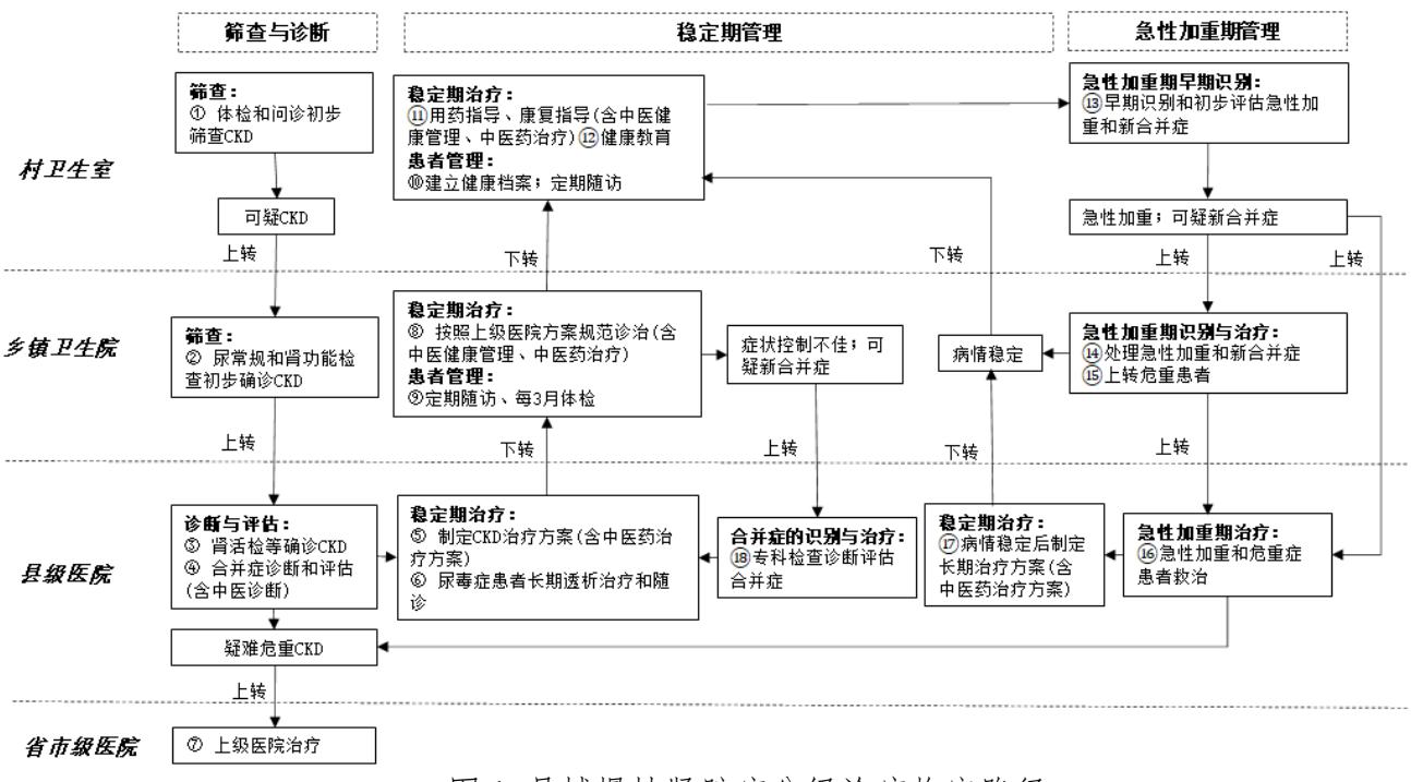 【慢性肾脏病(CKD)分级诊疗流程图】body...