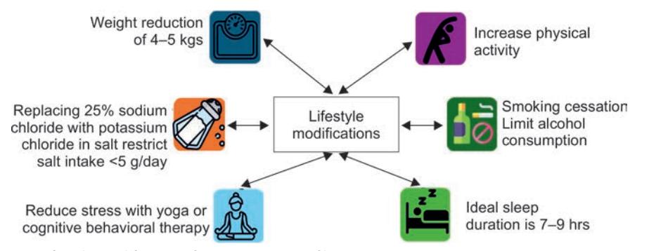 【image_category: FLOWCHART/Lifestyle Modification Infographic】Lifestyle Modification Infographic