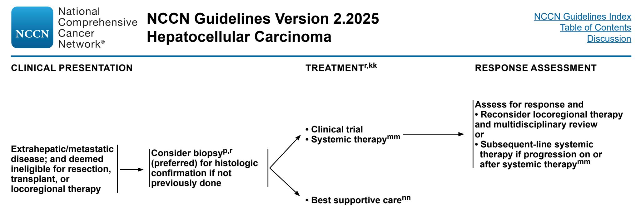 【NCCN Guidelines Version 2.2025 Hepatocellular Carcinoma】Systemic Therapy for Advanced/Metastatic HCC
