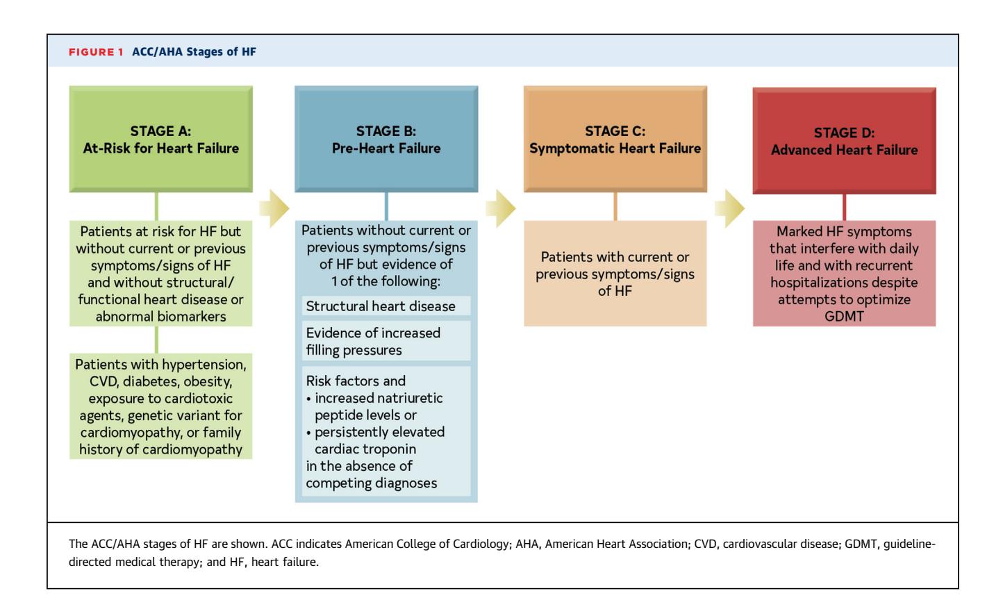 【2022 AHA/ACC/HFSA Guideline for the Management of Heart Failure】ACC/AHA Stages of HF