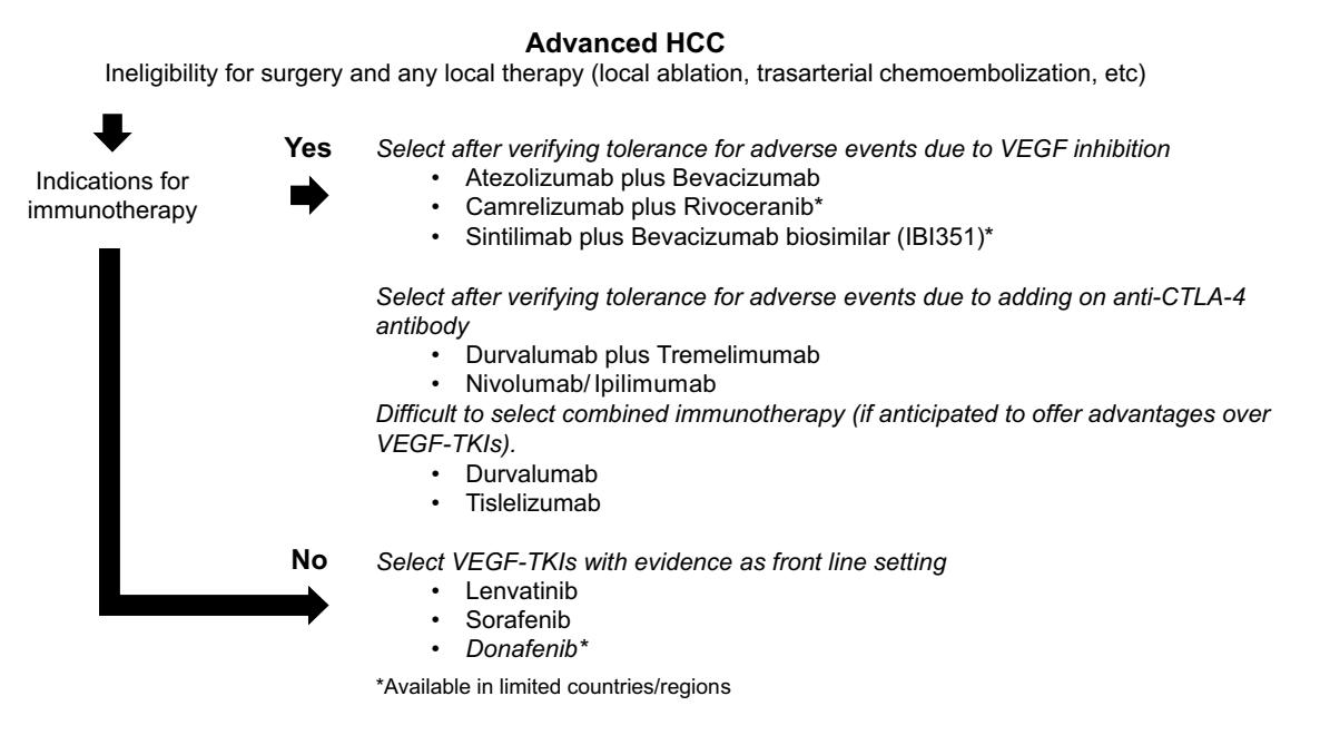 【Systemic Therapy for Advanced Hepatocellular Carcinoma: ASCO Guideline】First-line systemic treatment selection for advanced HCC