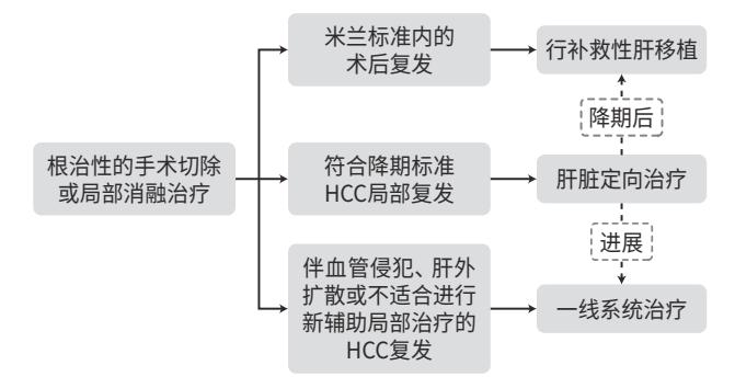 【《2025年美国肝病学会实践指导:肝细胞癌的预防、诊断和治疗(关键更新)》解读】肝癌复发诊疗路径图