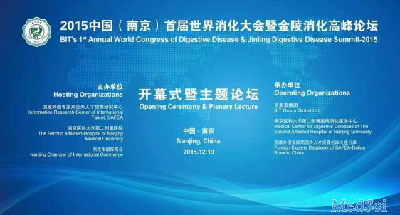 2015中国（南京）首届世界消化大会暨金陵消化高峰论坛----将新知识转化为最佳临床实践