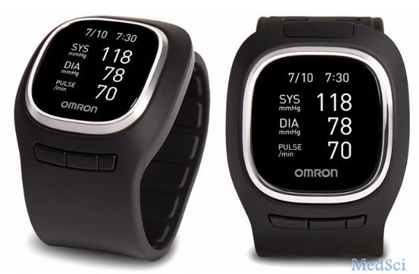 <font color="red">欧姆龙</font>（Omron）发布新款血压计 更像智能手表