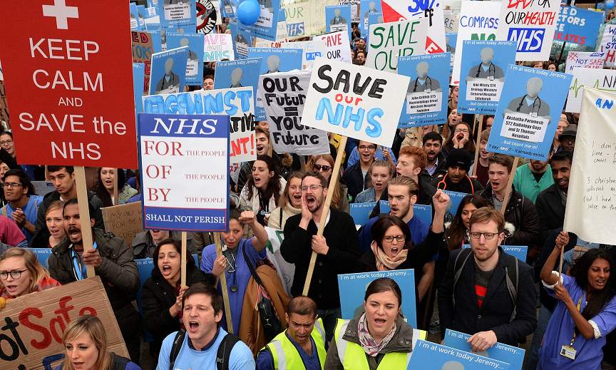 英国40年来最大规模医生罢工 4000台手术推迟