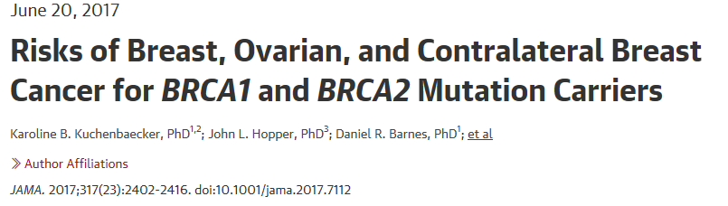 JAMA:遗传咨询的茫茫前路，BRCA<font color="red">致癌性</font>远比认识复杂