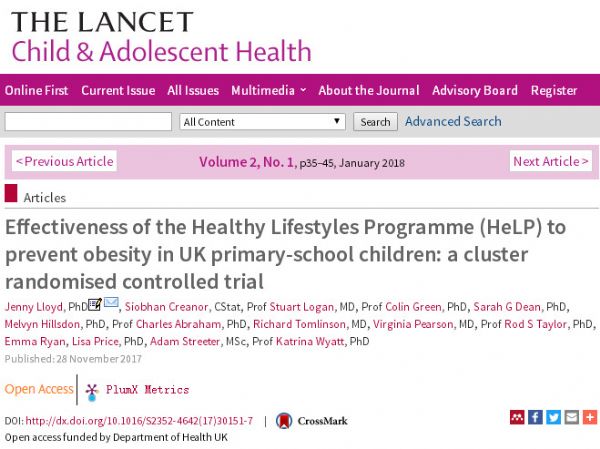 Lancet Child Adolesc Health：超1000名儿童研究证实：<font color="red">校园</font>干预措施减肥，无效！