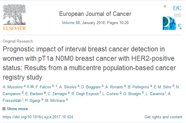 Eur J Cancer：筛查间期检出 HER2 阳性早期乳腺癌患者预后较差，应<font color="red">积极</font>治疗