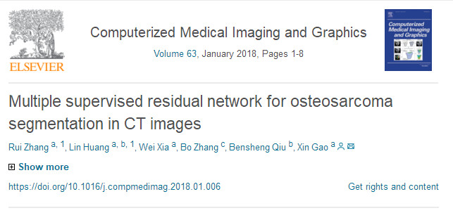 Comput Med Imaging Graph：基于多监督深度残差网络的肿瘤图像分割研究新进展
