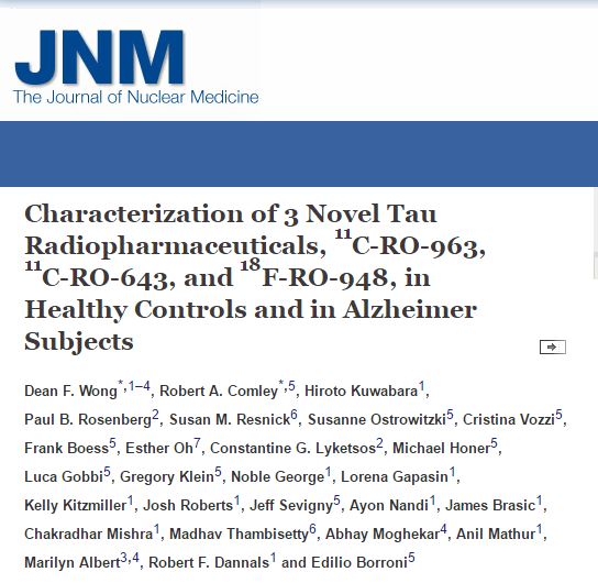 J Nucl Med：3种示踪剂有助<font color="red">诊断</font>阿<font color="red">尔</font>茨海<font color="red">默</font>症