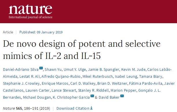 Nature：创新IL-2模拟蛋白，有望成为癌症免疫疗法<font color="red">新武器</font>