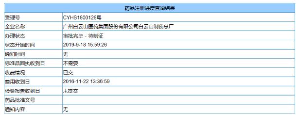 首家通过一致性评价，广州白云山AD药物盐酸美金刚片获批上市