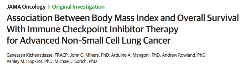 JAMA Oncol：PD-L1抗体对肥胖的癌症患者疗效更好