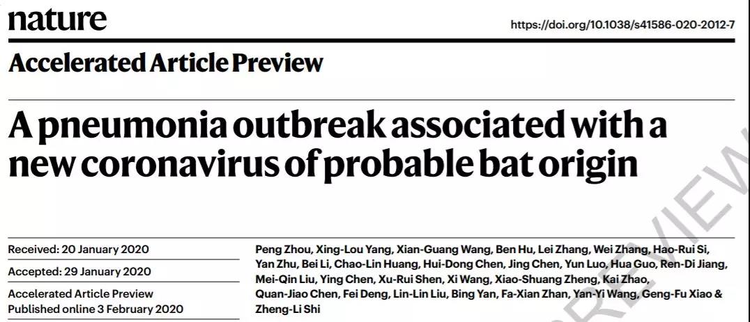 Nature：首次发表中国科学家新冠病毒研究<font color="red">论文</font>